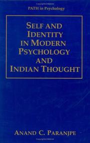 Cover of: Self and identity in modern psychology and Indian thought