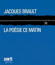 Cover of: poésie ce matin