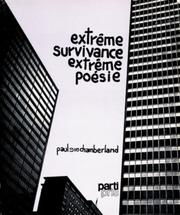 Cover of: Extrême survivance, extrême poésie