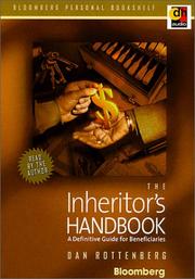 Cover of: The Inheritor's Handbook by Dan Rottenberg, Dan Rottenberg