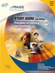 Cover of: Principles of Learning and Teaching Study Guide (Praxis Study Guides)