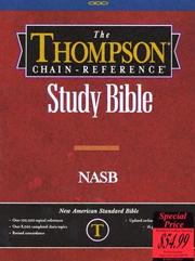 Cover of: Thompson Chain-Reference Study Bible-NASB by 