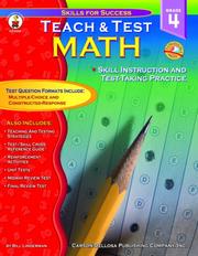 Cover of: Teach & Test Math Grade 4