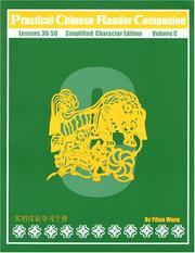 Cover of: Practical Chinese Reader, Companion C (Simplified Character Edition) (Sbl Symposium Series)