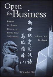 Cover of: Open for Business-Vol. 1: Lessons in Chinese Commerce for the New Millennium