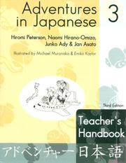 Cover of: Adventures in Japanese 3 Teacher's Handbook