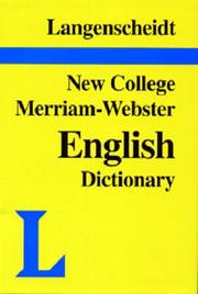 Cover of: New College Dictionary Webster