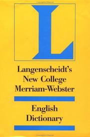 Cover of: New College Dictionary Webster