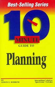 Cover of: 10 Minute Guide to Planning (10 Minute Guides) by Edwin E. Bobrow