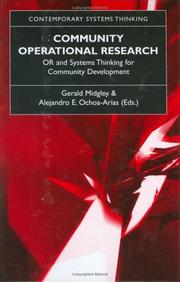 Cover of: Community Operational Research: OR and Systems Thinking for Community Development (Contemporary Systems Thinking)