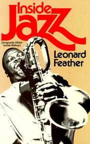Cover of: Inside Jazz (Roots of Jazz) by Leonard Feather
