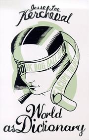 Cover of: World as Dictionary (Carnegie Mellon Poetry Series)