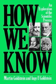 Cover of: How we know