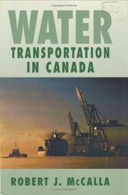 Cover of: Water transportation in Canada