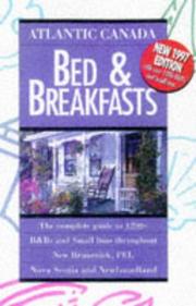 Cover of: Atlantic Canada bed & breakfasts.