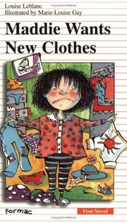 Cover of: Maddie Wants New Clothes (First Novel Series)