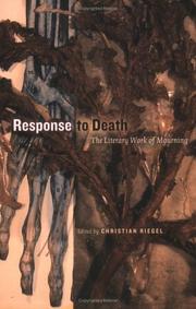 Cover of: Response to Death: The Literary Work of Mourning