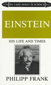 Cover of: Einstein by Philipp Frank