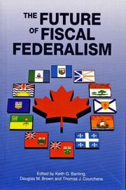 Cover of: The future of fiscal federalism