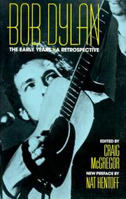 Cover of: Bob Dylan: The Early Years  by Craig McGregor