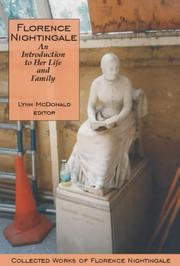 Cover of: Florence Nightingale: An Introduction to Her Life and Family by Lynn McDonald