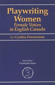 Cover of: Playwriting Women (Canadian Dramatist) | Cynthia Zimmerman