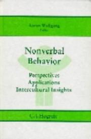 Cover of: Nonverbal Behavior | Aaron Wolfgang