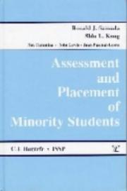 Cover of: Assessment and placement of minority students by Ronald J. Samuda ... [et al.].