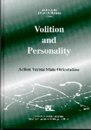 Cover of: Volition and Personality by R. F. W. Diekstra