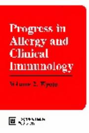 Cover of: Progress in Allergy and Clinical Immunology: Kyoto : Proceedings of the Xivth International Congress of Allergology and Clinical Immunology, Kyoto, O