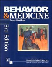 Behavior and medicine by Danny Wedding