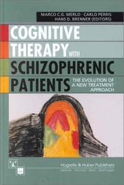 Cover of: Cognitive Therapy with Schizophrenic Patients | 