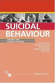 Cover of: Suicidal Behavior: Theories and Research Findings