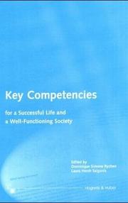 Cover of: Key competencies for a successful life and a well-functioning society
