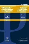 Cover of: Dictionary of Psychology and Psychiatry German - English: Worterbuch Der Psychologie Und Psychiatrie Deutsch Englisch (Dictionary of Psychology & Psychiatry)