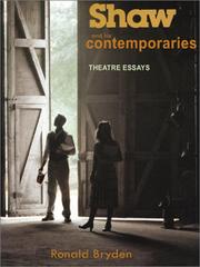 Cover of: Shaw and his contemporaries by Ronald Bryden