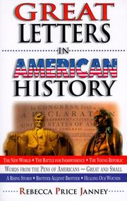 Cover of: Great Letters in American History: Words from the Pens of Americans--Great and Small