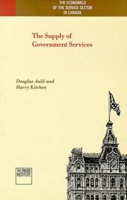 Cover of: The supply of government services