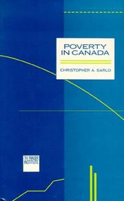 Poverty in Canada by Christopher A. Sarlo