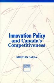 Cover of: Innovation policy and Canada's competitiveness
