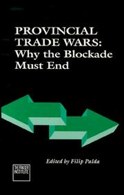 Cover of: Provincial trade wars by edited by Filip Palda.