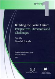 Cover of: Building the Social Union: Perspectives, Directions and Challenges (Sipp/Ipips,)