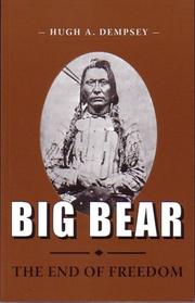 Cover of: Big Bear by Hugh Aylmer Dempsey