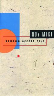 Cover of: Random access file | Roy Miki