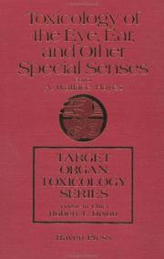 Cover of: Toxicology of the eye, ear, and other special senses
