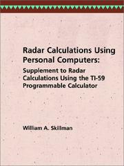 Cover of: Radar calculations using personal computers. by William A. Skillman