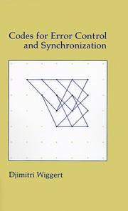 Cover of: Codes for error control and synchronization