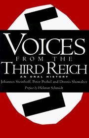 Cover of: Voices from the Third Reich by Johannes Steinhoff