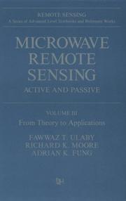 Cover of: Microwave Remote Sensing: Active and Passive, from Theory to Applications (Artech House Remote Sensing Library)