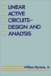 Cover of: Linear active circuits by William Rynone